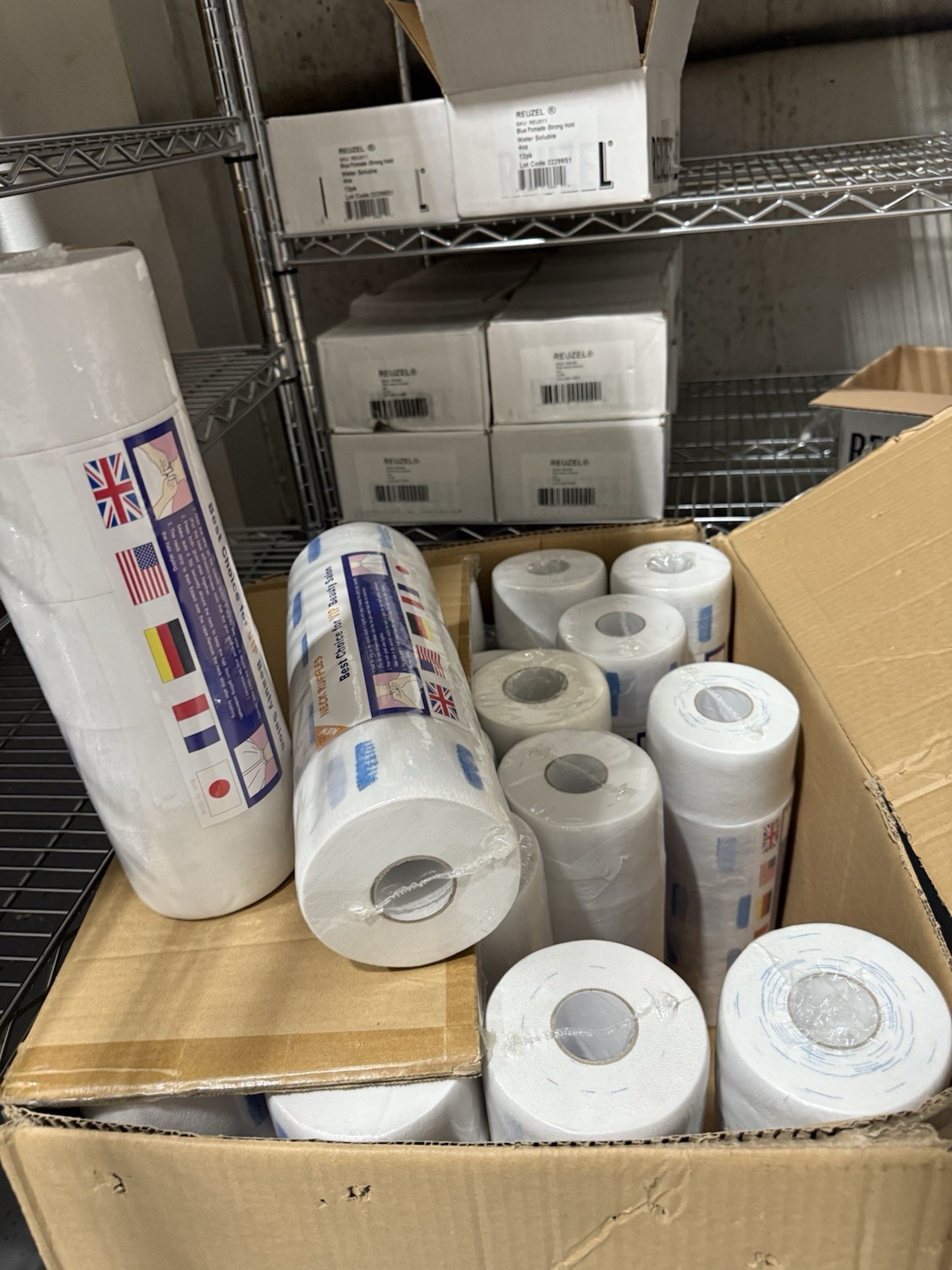 Disposable Barber Neck Strips – 10,000 Sheets | 20 Rolls | Self-Adhesive