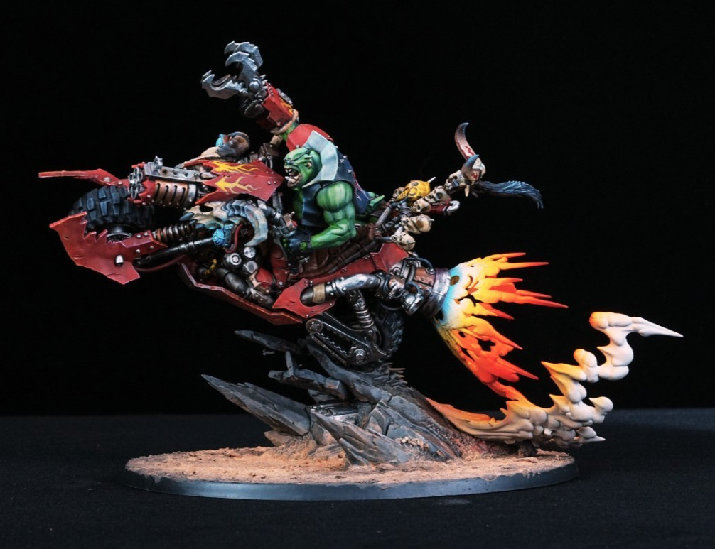 Warhammer 40K Orks Wazdakka Gutsmek Qin pro Painted