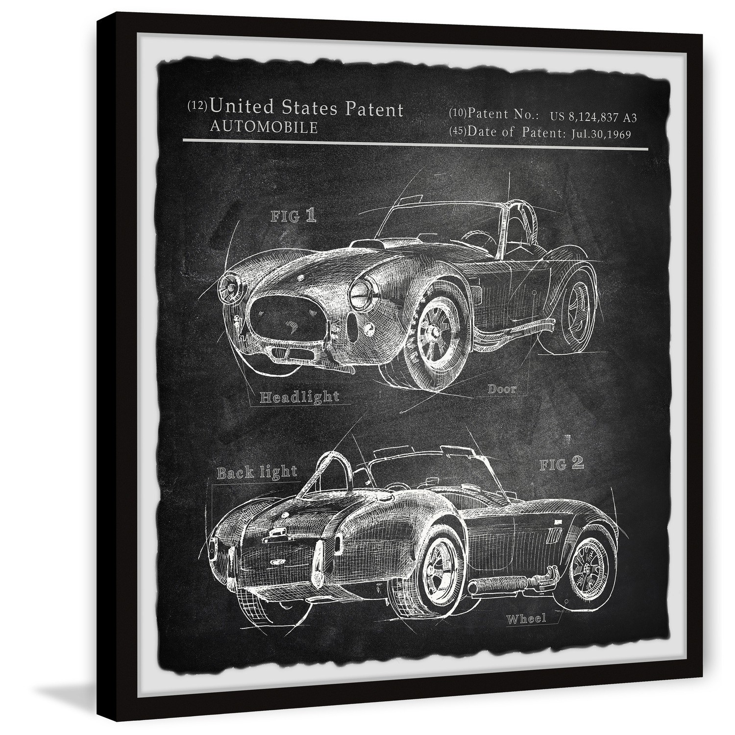 Marmont Hill 1965 Shelby Cobra Framed Painting Print 32X32