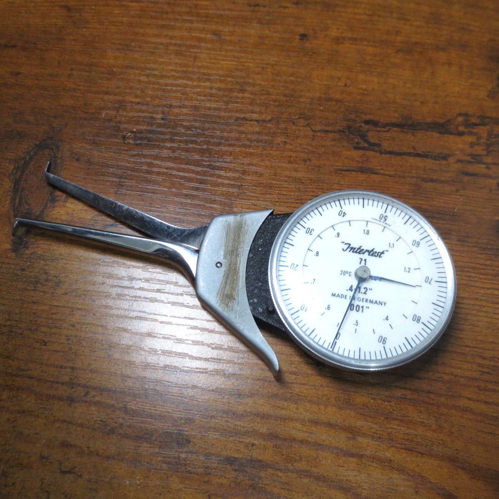Interest Germany Inside Dial Groove Caliper Gauge .4 - 1.2" Machinist Tool CNC