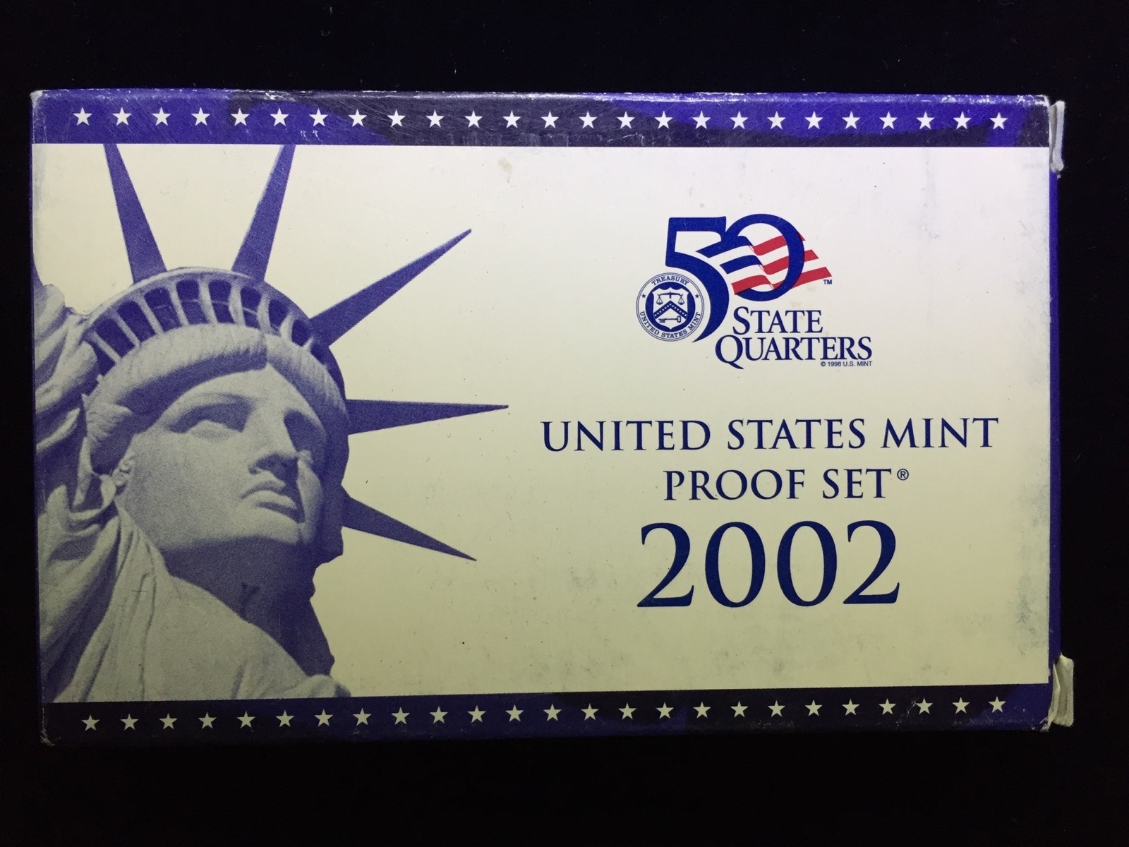 2002 US Mint Proof Set 10 Piece Clad Set COA OGP