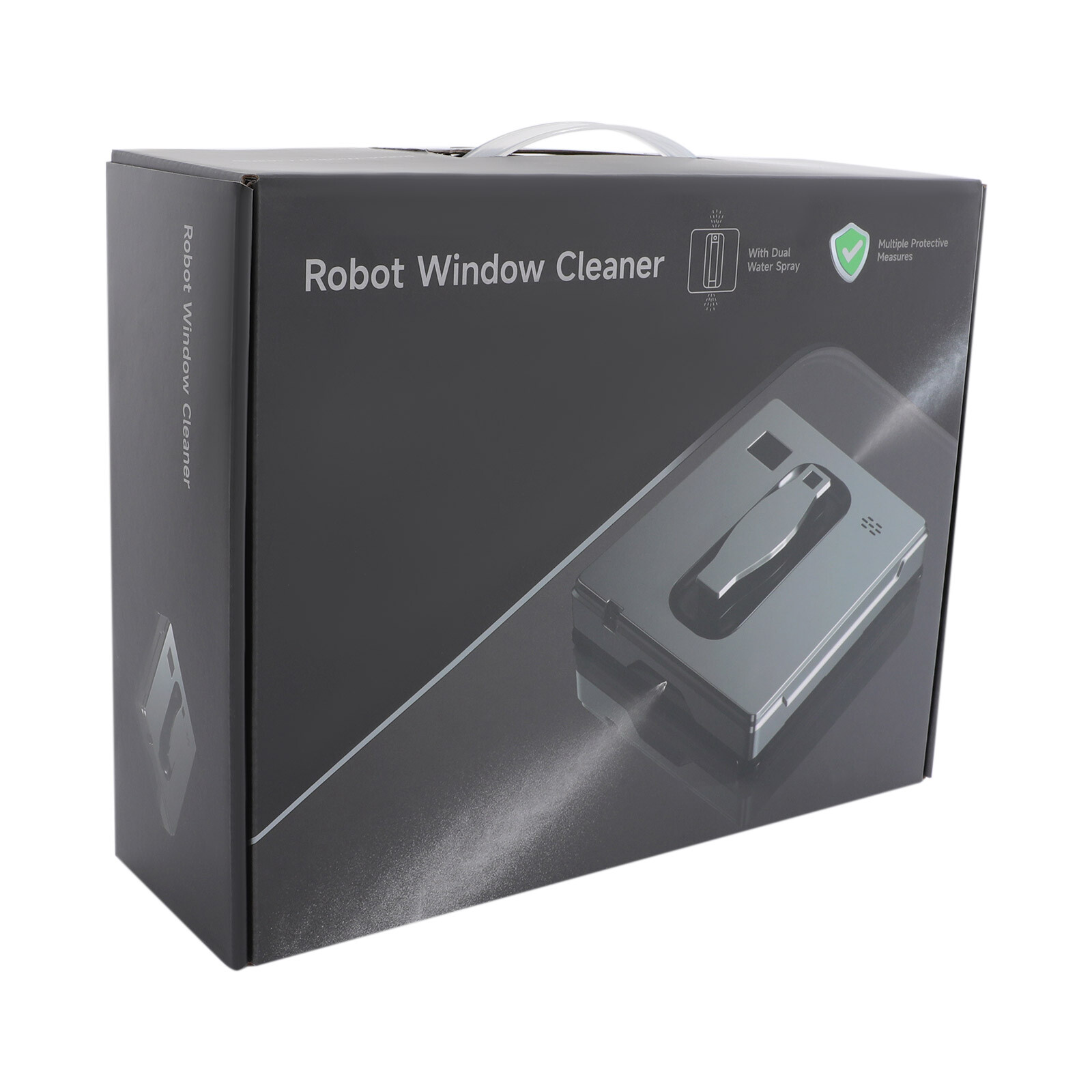Automatic Window Vacuum Cleaner Cleaning Robot W/Remote Manual/Auto Water Spray