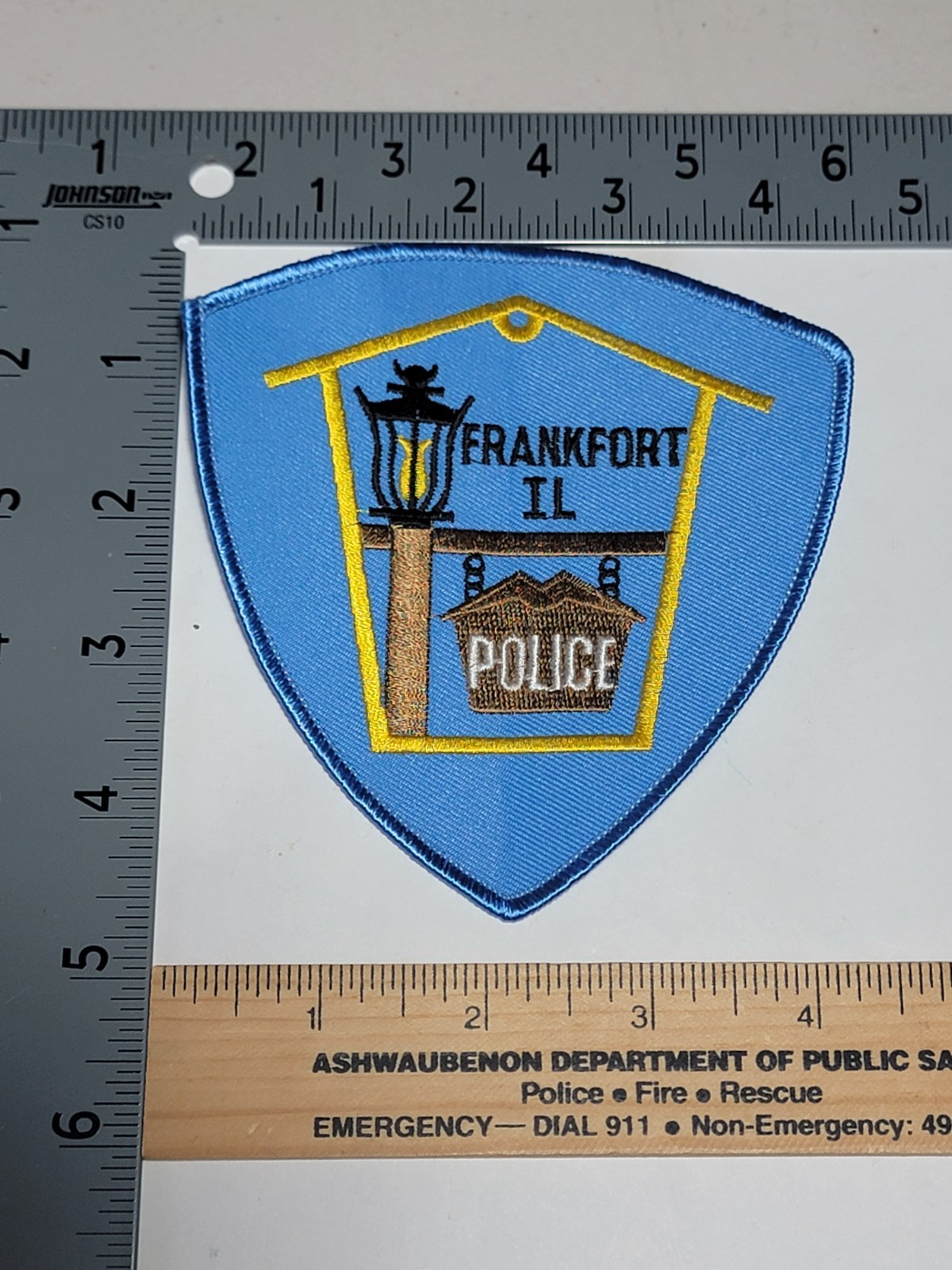 MK2 8B Police patch Illinois Frankfort