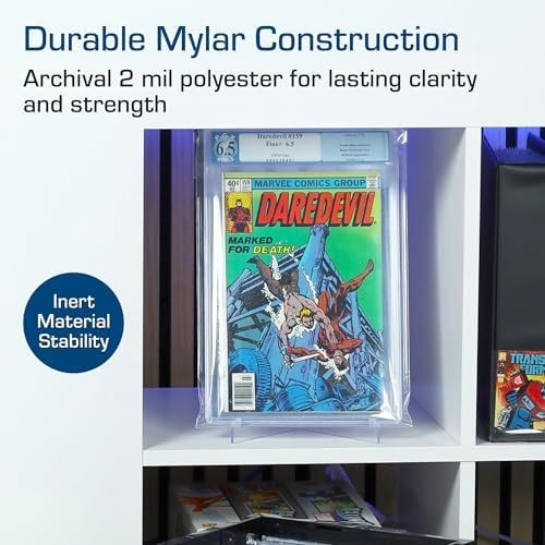 Mylar Comic Book Bags for CGC Graded Comics