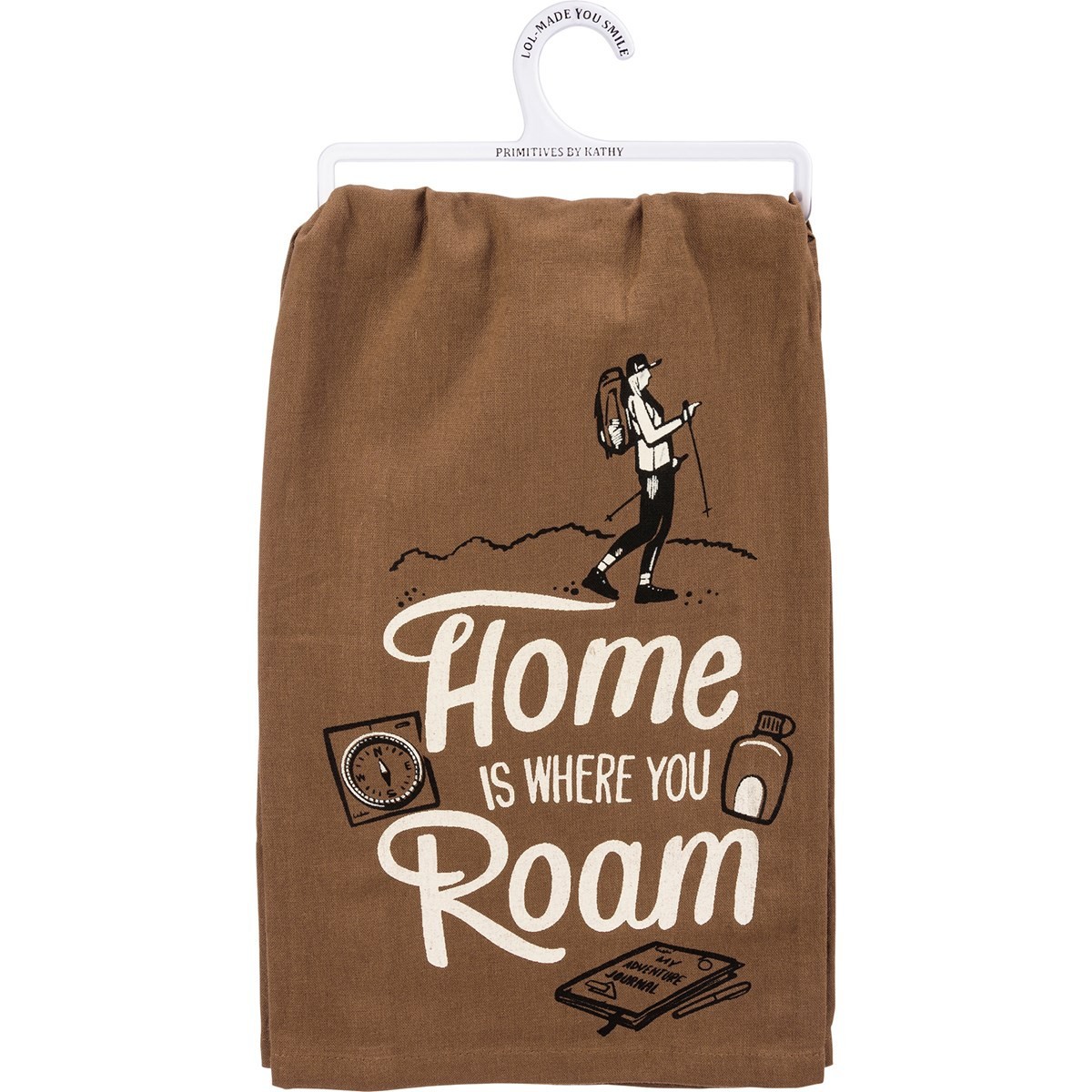 Primitives by Kathy Where You Roam Dish Towel
