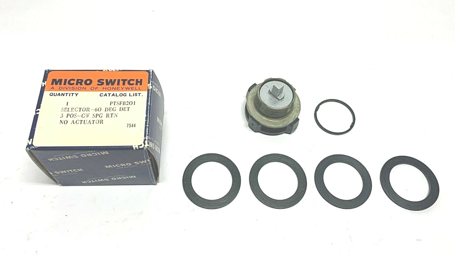 NEW HONEYWELL PTSFB201 SELECTOR SWITCH, 60° 3POS, MICRO SWITCH, NIB