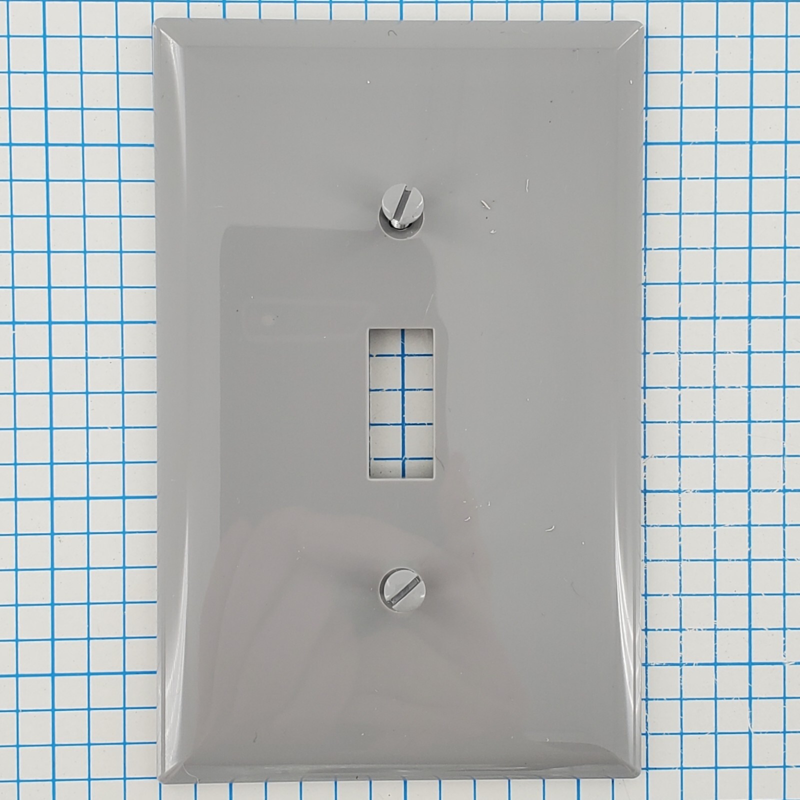 Cooper PJ1GY Wallplate 1-Gang Toggle Polycarbonate Mid-Size Gray (Lot of 3)