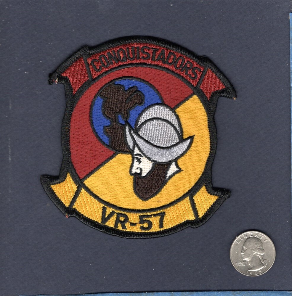Original VR-57 CONQUISTADORS C-9 Skytrain C-40 Clipper US NAVY Squadron Patch