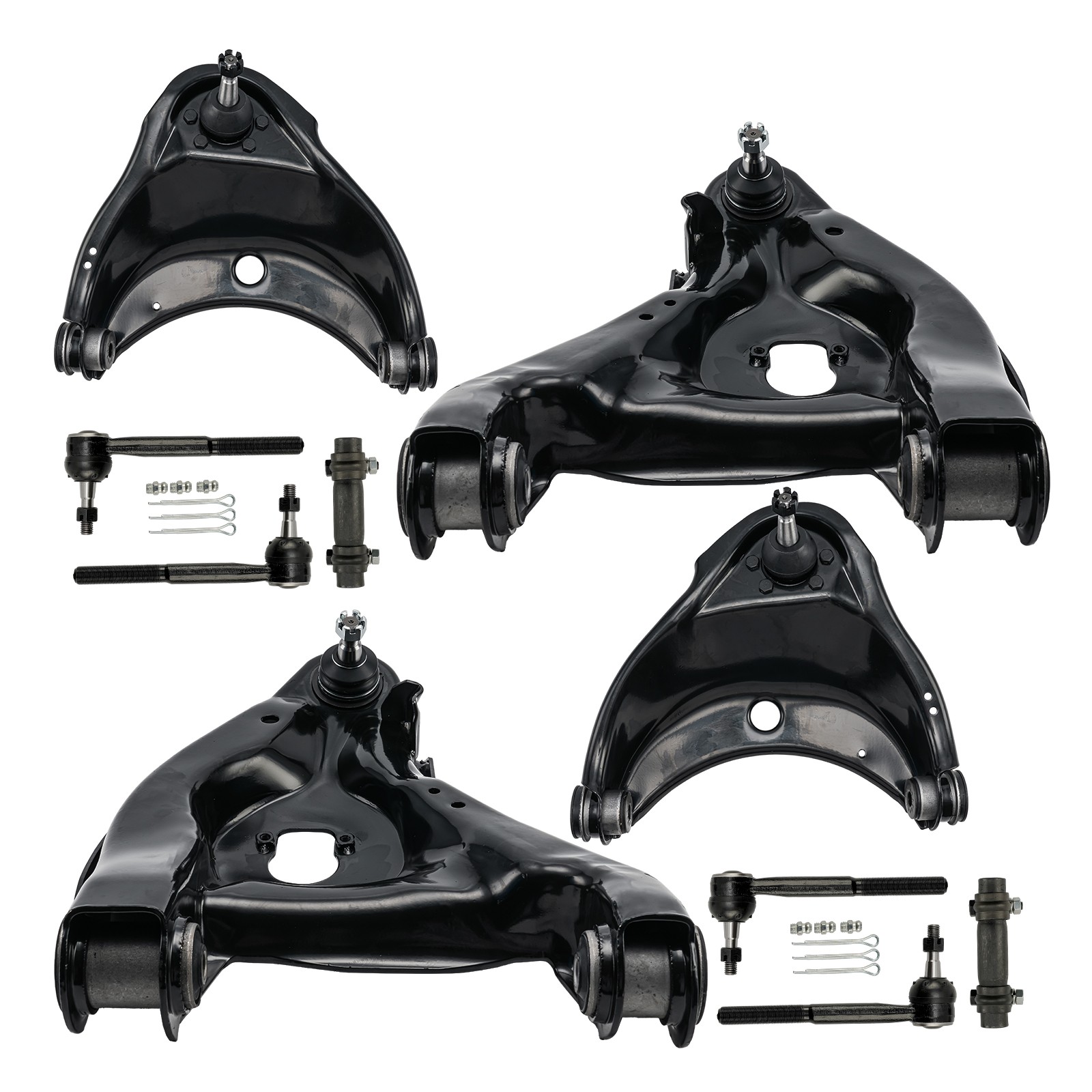 10Pcs Complete Front Suspension Kit For 88-99 Chevy GMC C1500 88-00 Chevy C2500