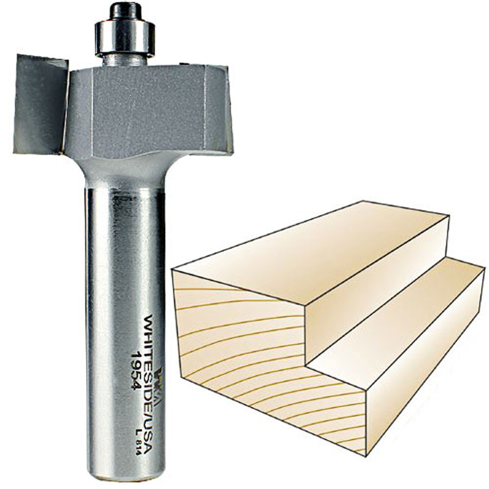 Whiteside Rabbeting Bit 1/2 in. SH x 1/2 in. CL x 1/2 in. CD