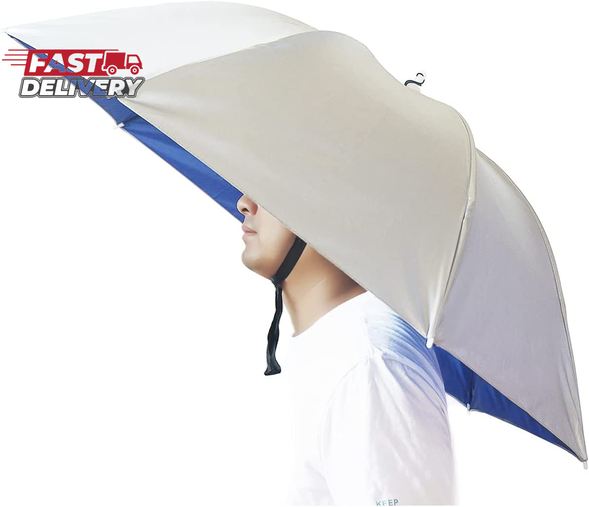 Umbrella Hat, 37 Inch Fishing Umbrella Hat Hands Free Foldable UV Protection Umb