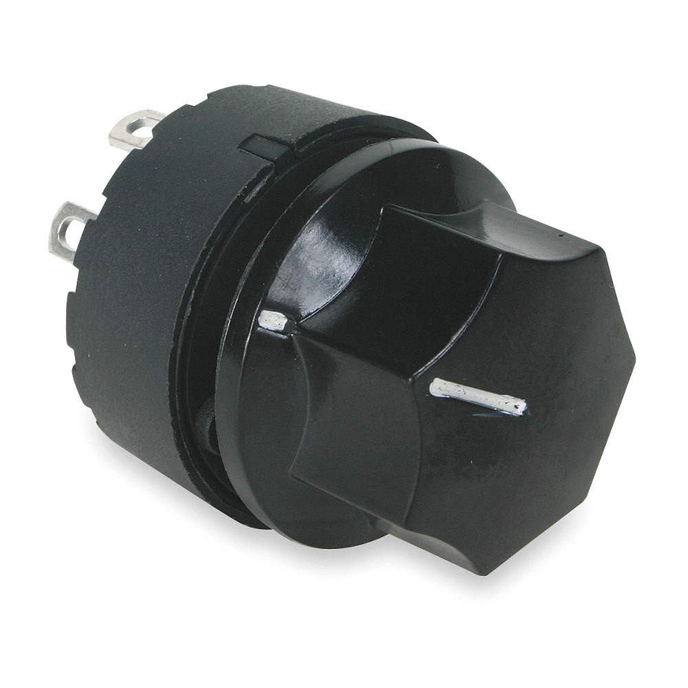 POWER FIRST 2VLR8 Rotary Switch, SP3T, 12mm, 5 Connections 2VLR8