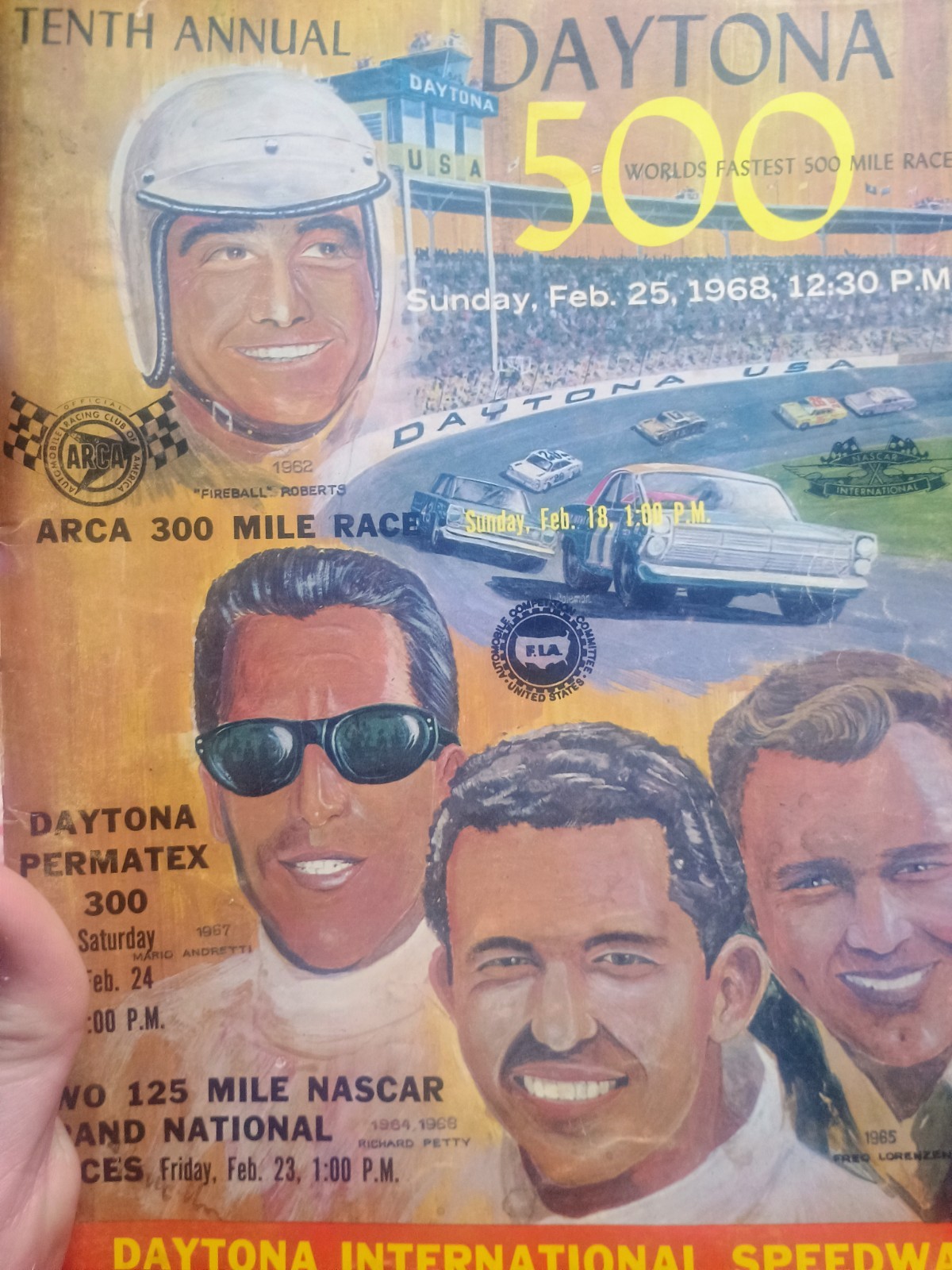 1968 10th Annual Daytona 500 Program