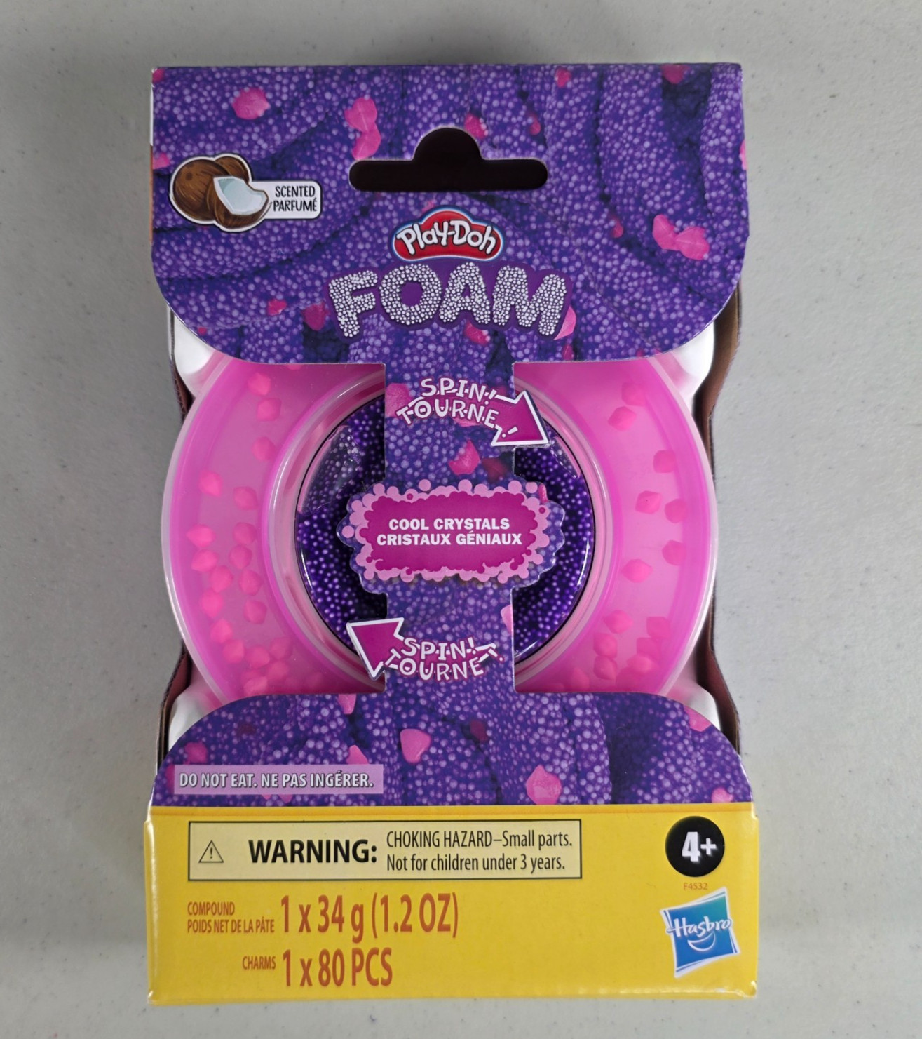 Play‑Doh Foam – Cool Crystals Set – Pink & Purple – Spin Texture – NEW Sealed