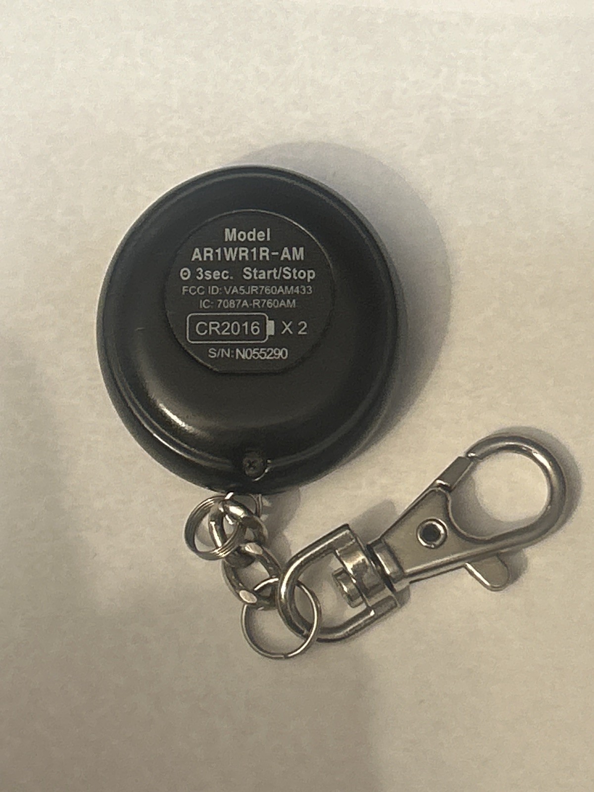OEM Avital Remote Start Key Fob AR1WR1R-AM VASJ760AM433 – 1 Button 433MHz