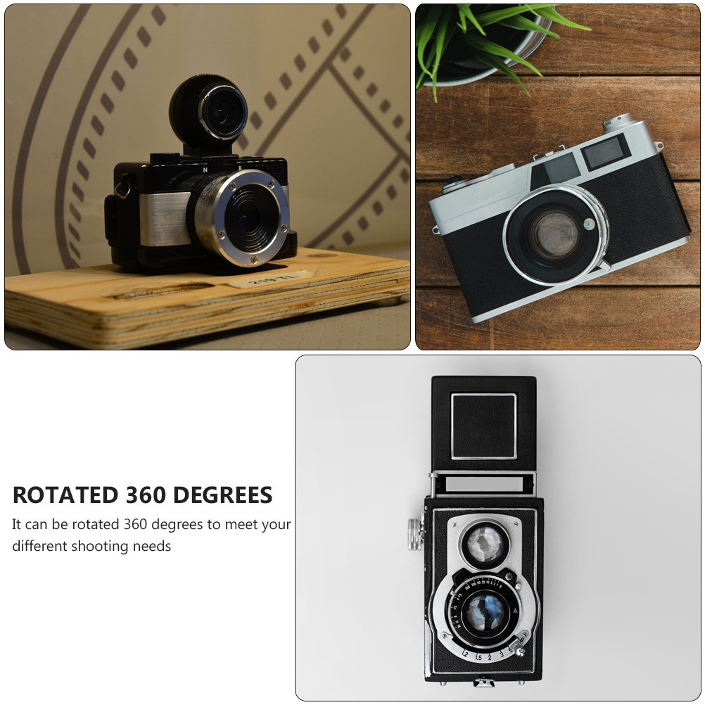 Black ABS Backpack Strap Mount for Action Camera and Cellphone Holder