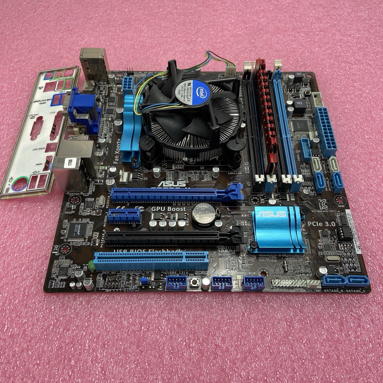 ASUS P8Z77-M Motherboard Intel Core i7-3770 3.4GHz 2GB RAM w/IO
