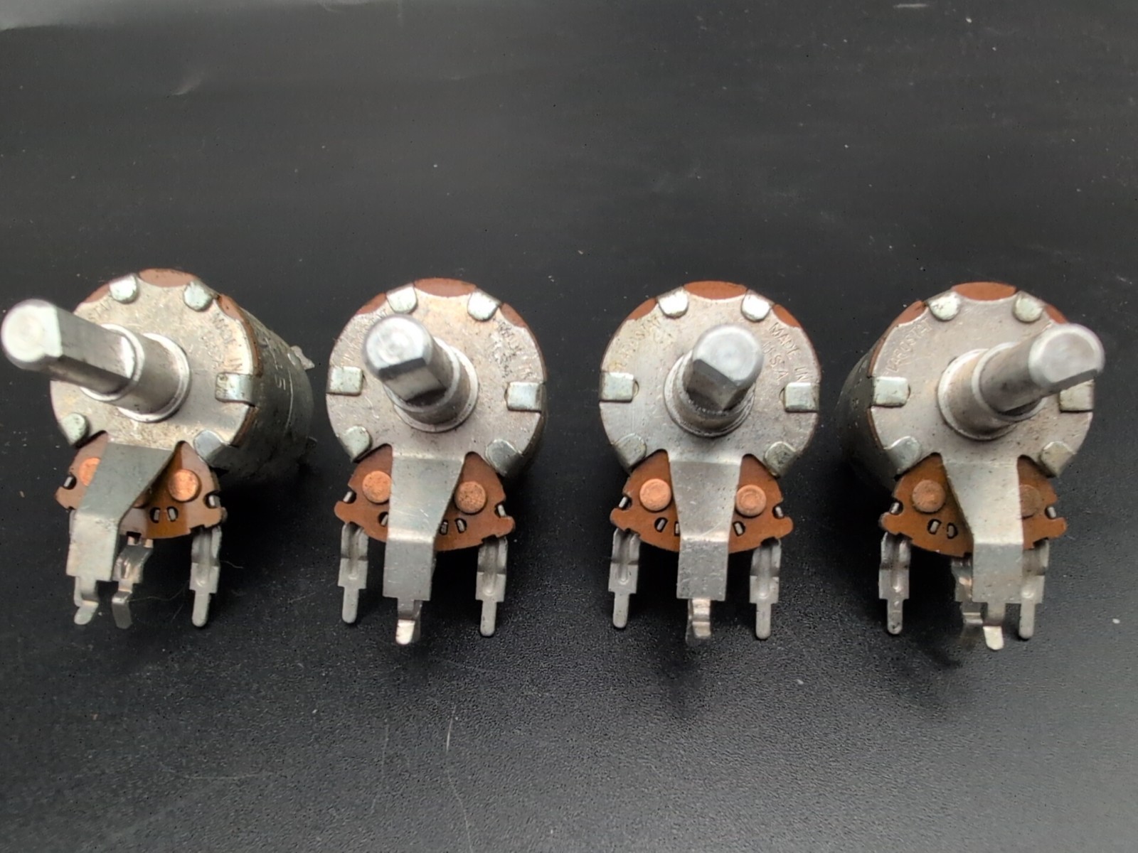 CLAROSTAT 50K (50,000) OHM POTENTIOMETER LOG TAPER (QTY 4)