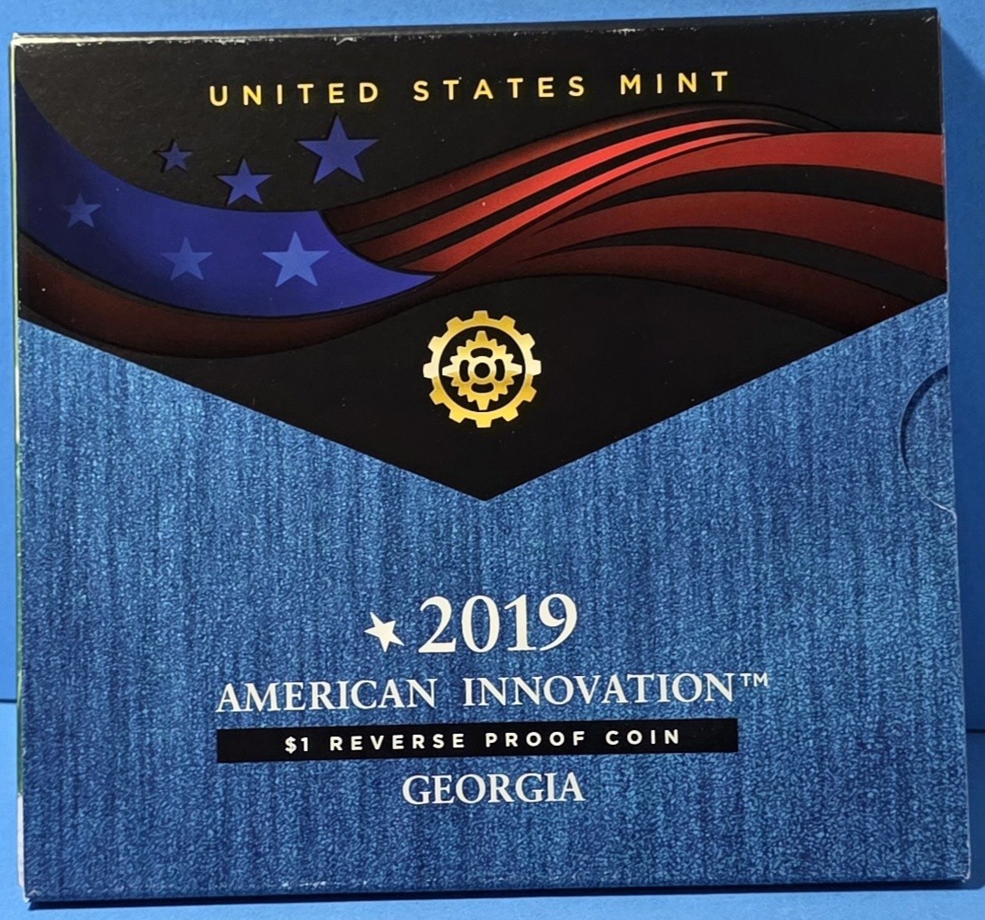 2019-S American Innovation Reverse Proof $1 Dollar Coin Georgia (19GH)