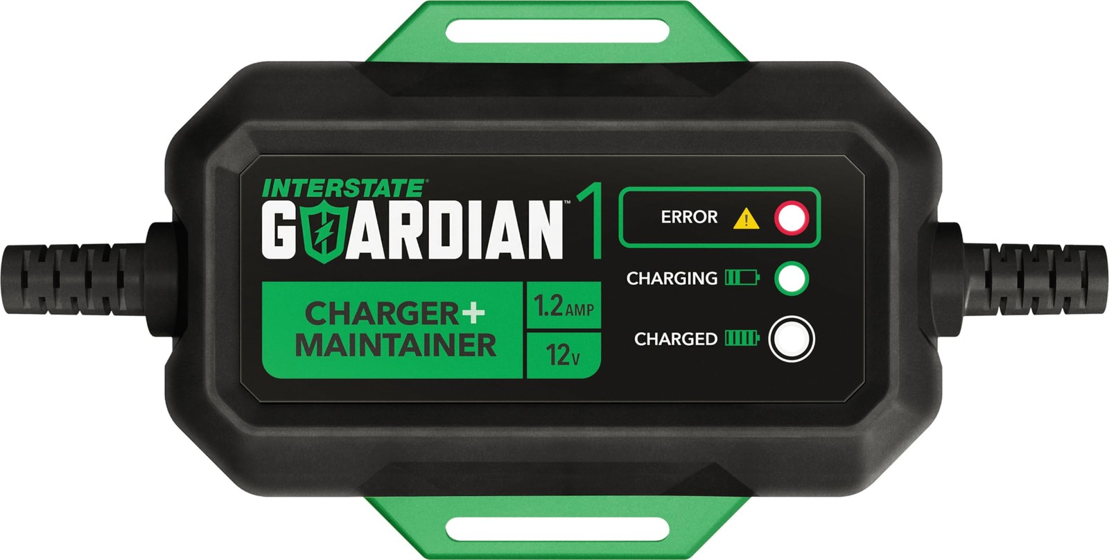 Interstate Batteries 12V Battery Charger and Maintainer 12V, 1.2A, Green