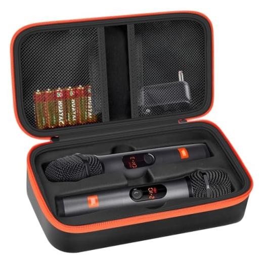 Wireless Microphone Case Compatible with JBL Wireless Two Microphone Black