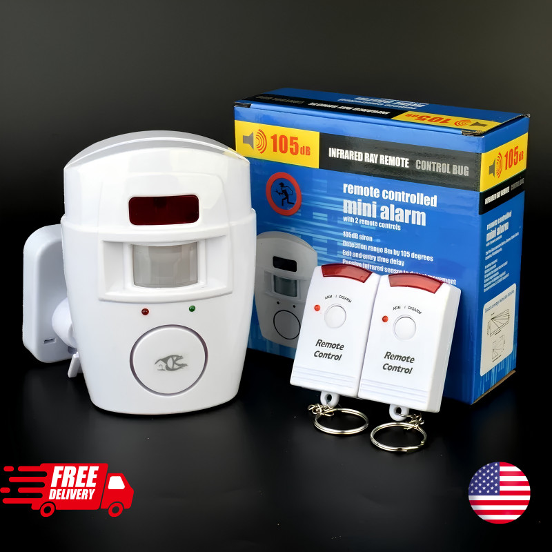 Wireless Driveway Alarm Infrared Motion Sensor Home Garage Alert Security System