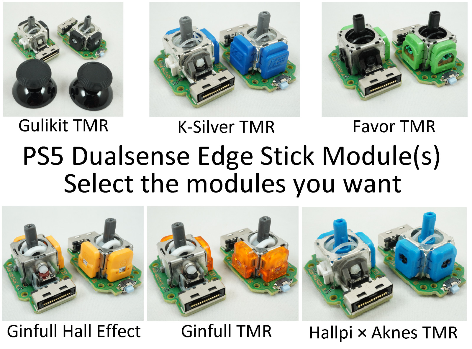 Upgrade options for listing 127247404765 Ginfull, K-silver, Favor, Gulikit TMR