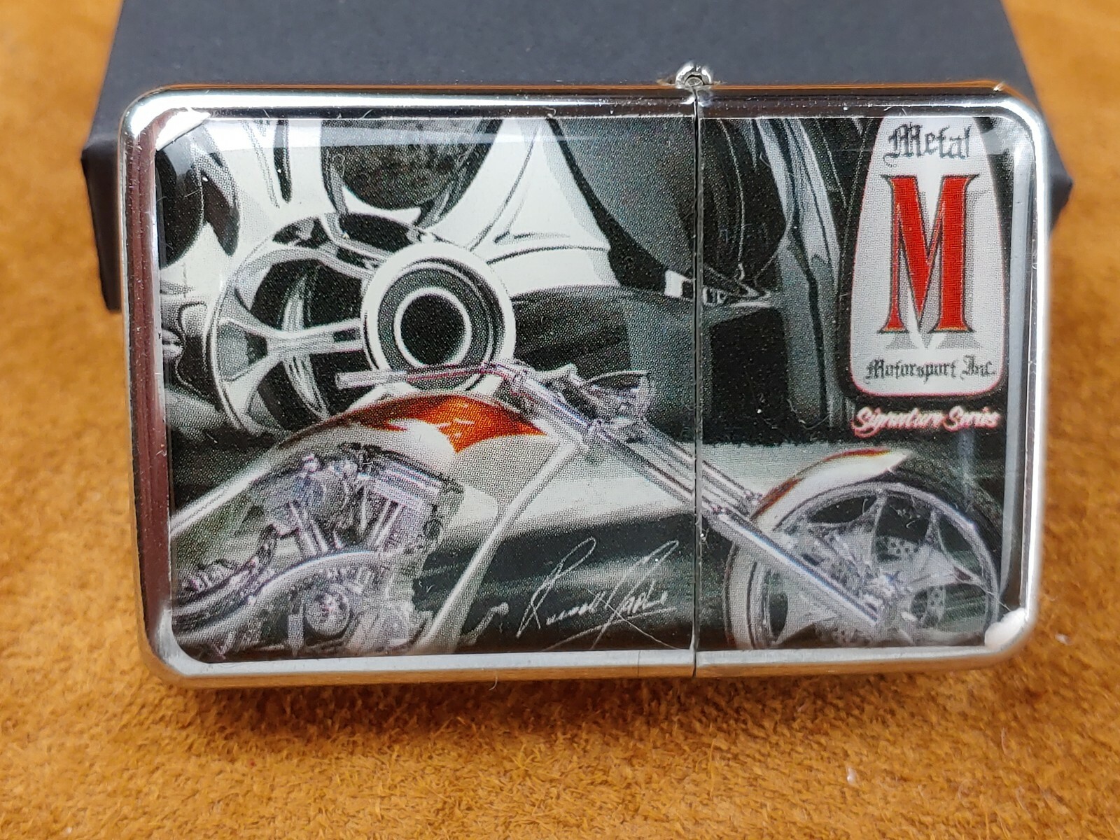 STAR-1 Steel Lighter - MOTORCYCLES - METAL MOTORCYCLE INC #L131 NEW in Gift Box!