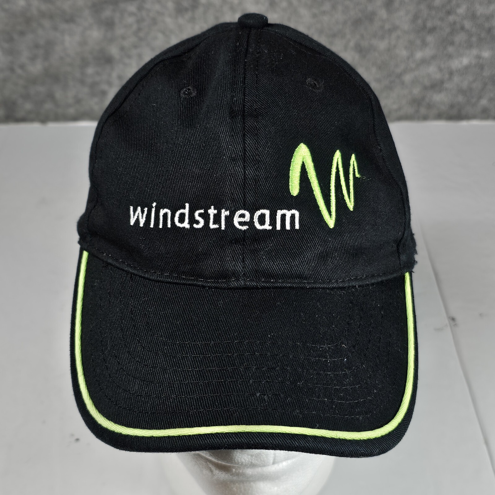 Windstream Internet Hat Cap Adult Adjustable Black Hook Loop Embroidered