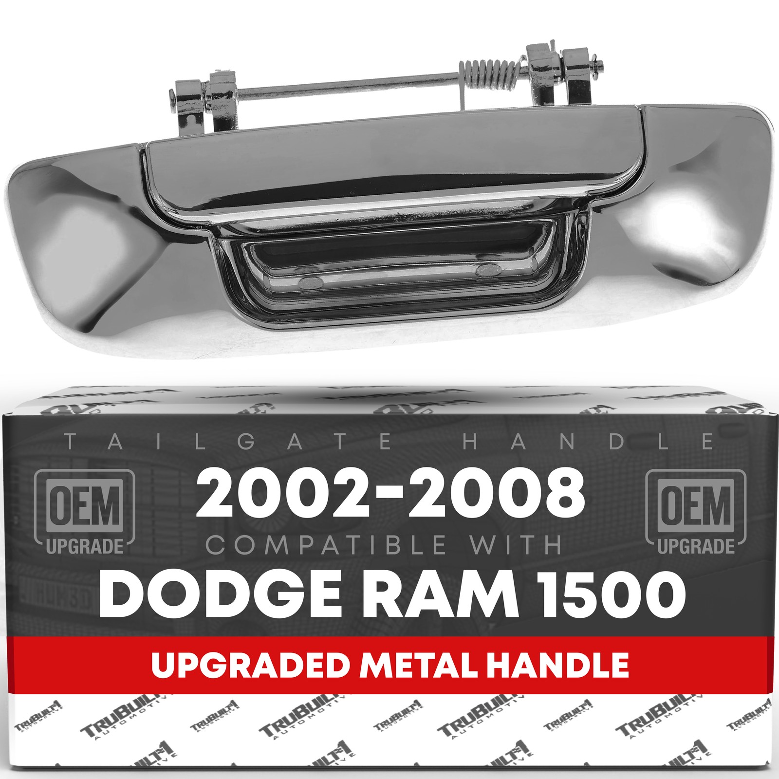 Tailgate Handle Assembly, Upgraded Metal - Compatible with 2002-2008 Dodge Ra...