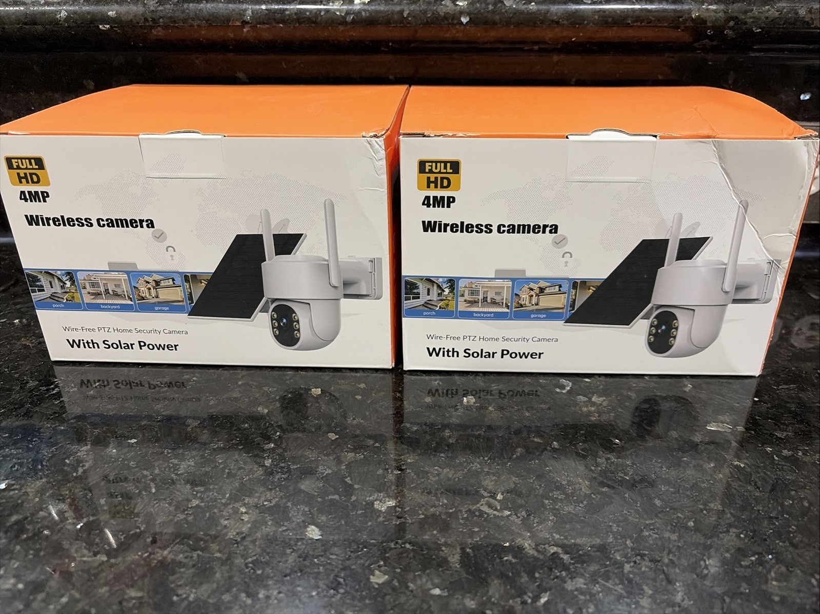2 X Gianteye Wireless Outdoor 2K Security Camera New!