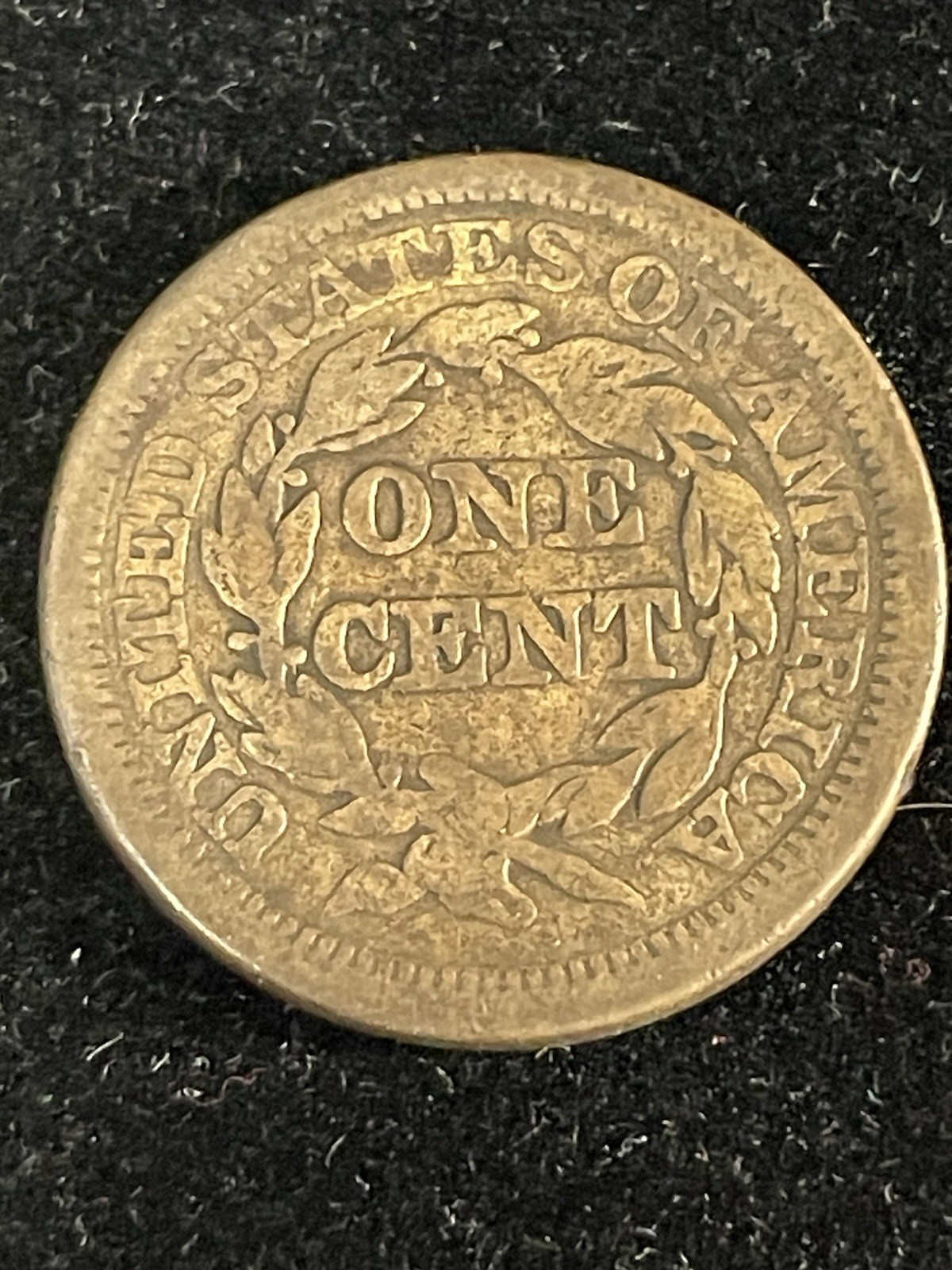 1845 Braided Hair Large Cent