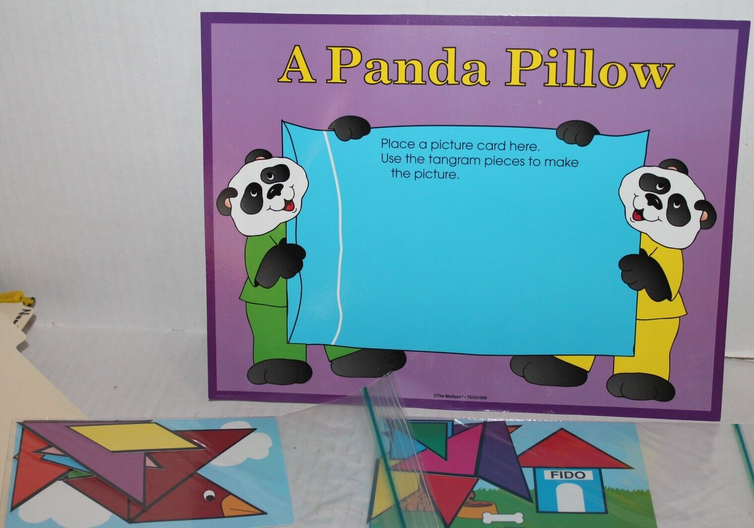 The Mailbox Math Shapes Tangram Activity Game - Kindergarten