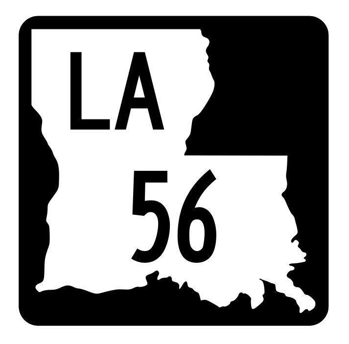 Louisiana State Highway 56 Sticker Decal