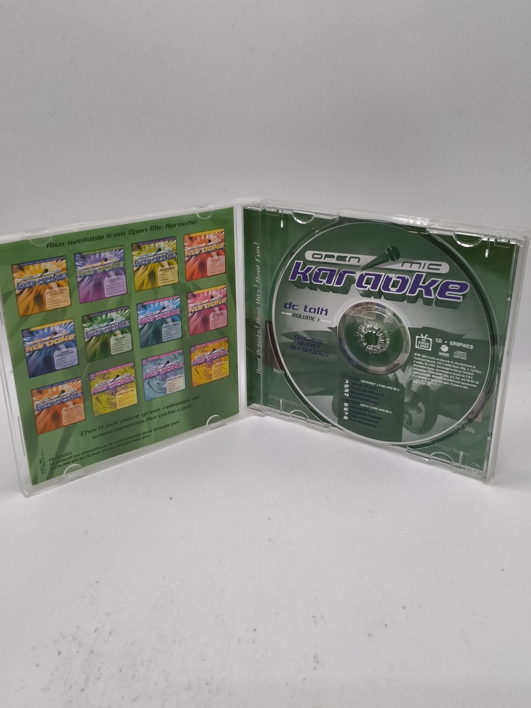 Open Mic Karaoke DC Talk Volume 1 CD Karaoke Disc