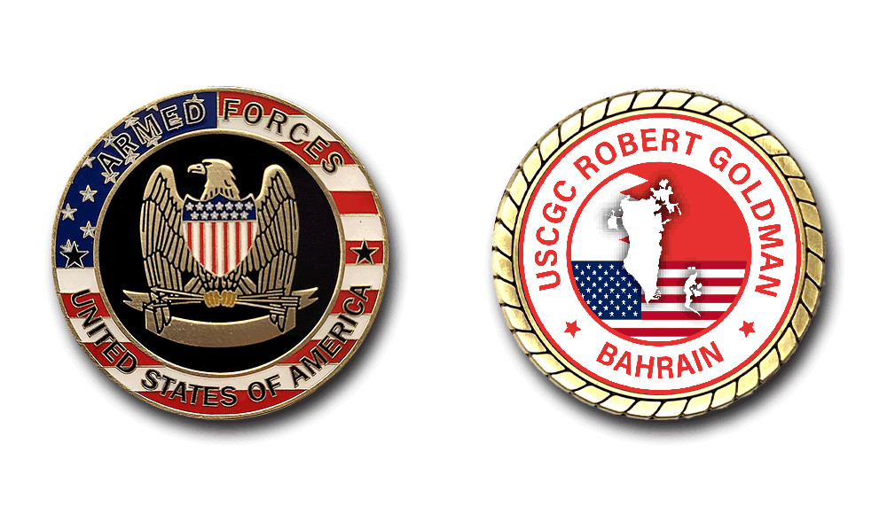 USCGC Robert Goldman Bahrain Challenge Coin