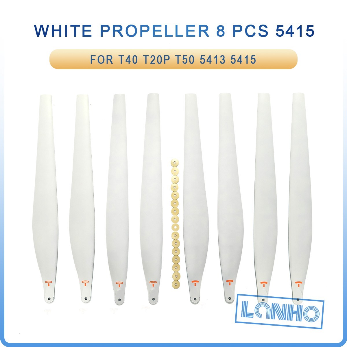 8pcs For DJI T20P T40 T50 5413 5415 Agricultural White Blade Propellers
