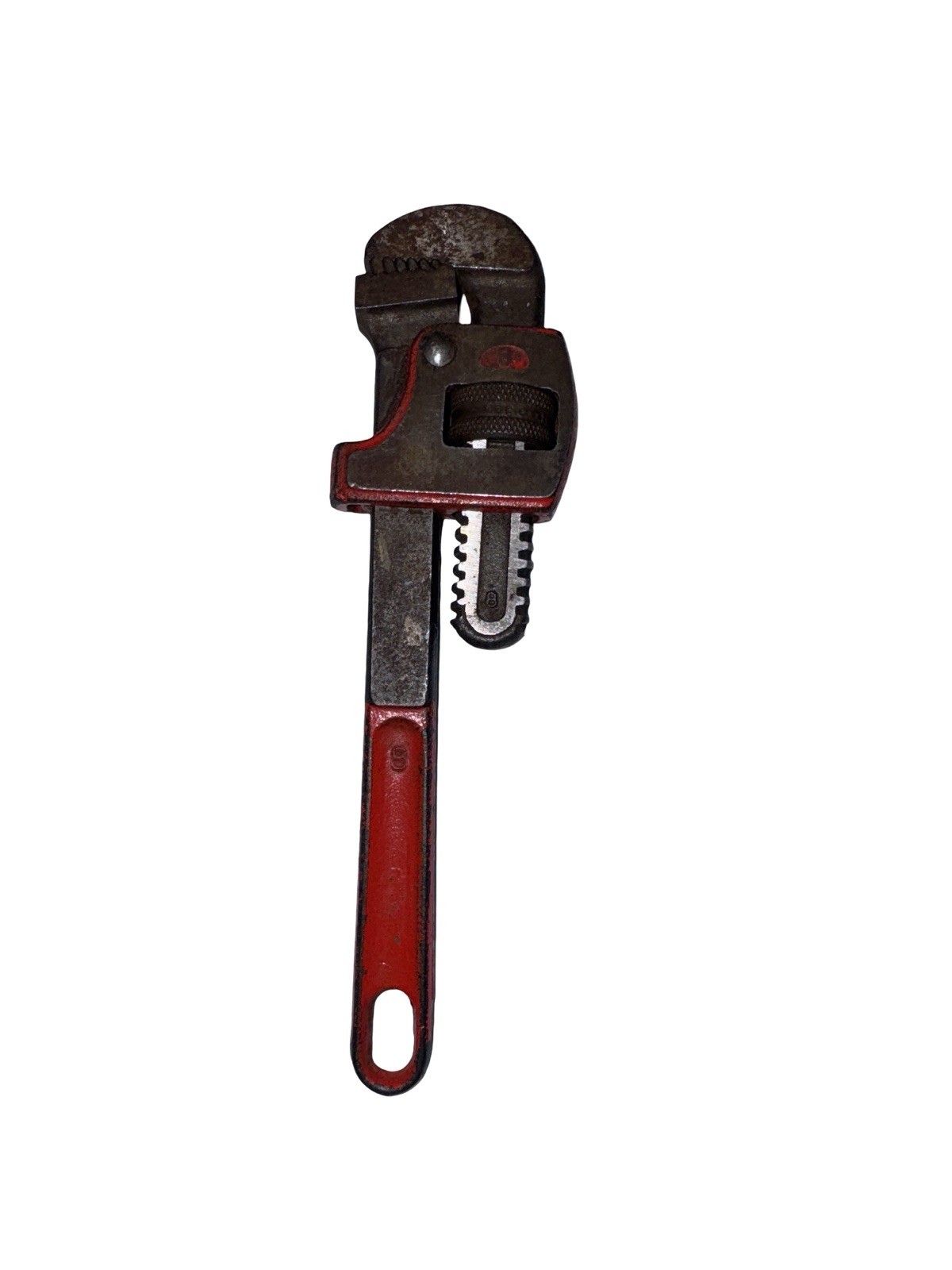 Vintage No 8 Pipe Wrench USA Adjustable Steel Plumbing Tool 8 Inch