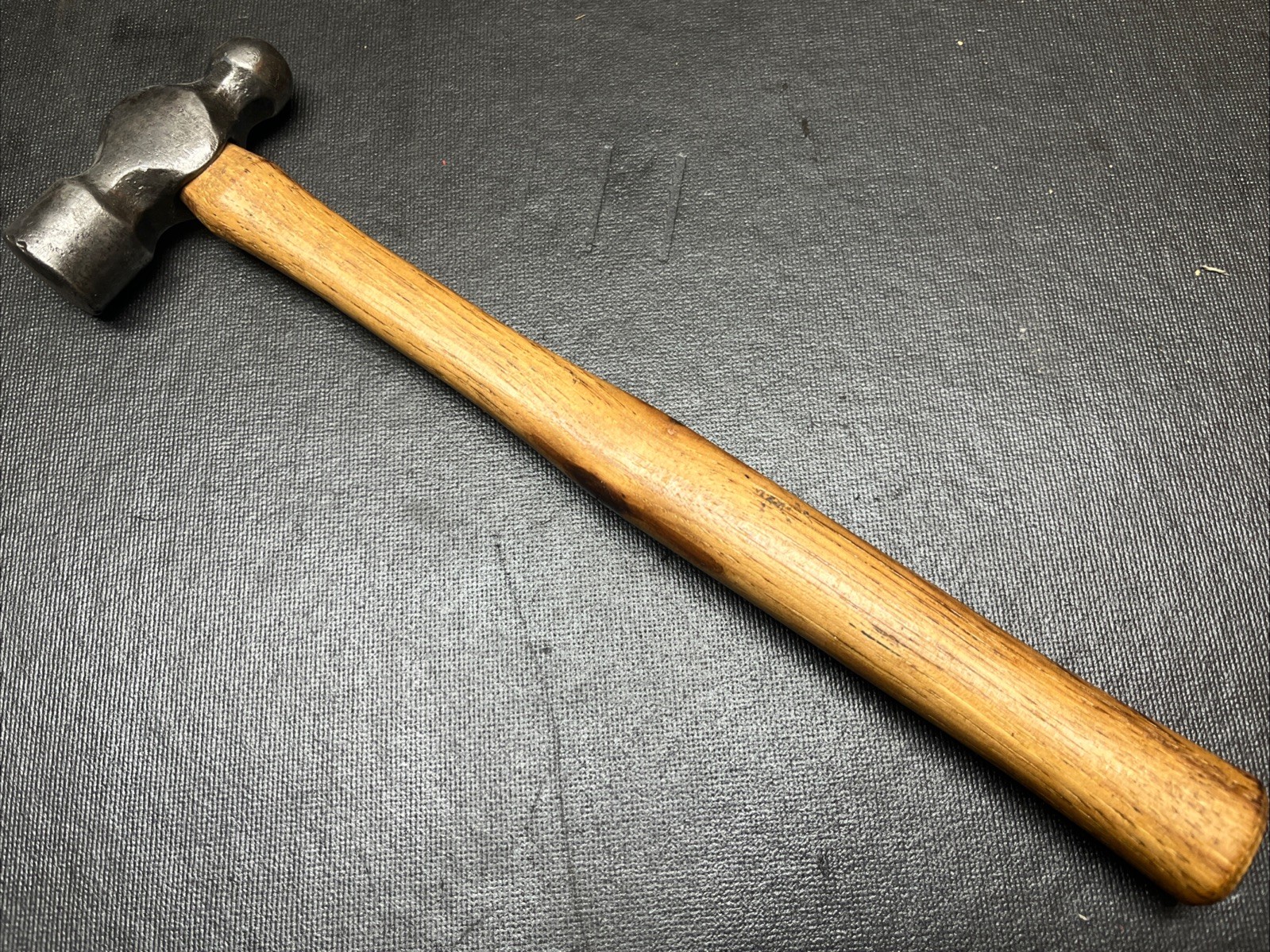 Vintage Paschall No. 1308 Ball Peen Hammer on 12” NOS Handle
