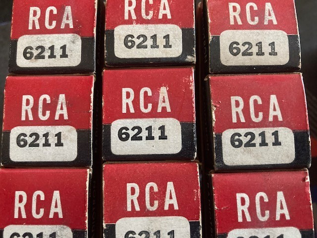 NOS RCA 6211 Tubes   $6.95 each -- Qty discount!
