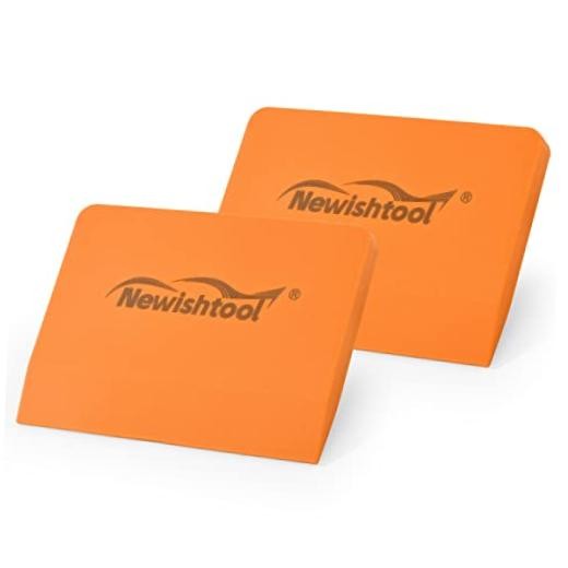 Soft Silicone Small Squeegee for Vinyl, 2 PCS PPF Tools Window Tinting Orange