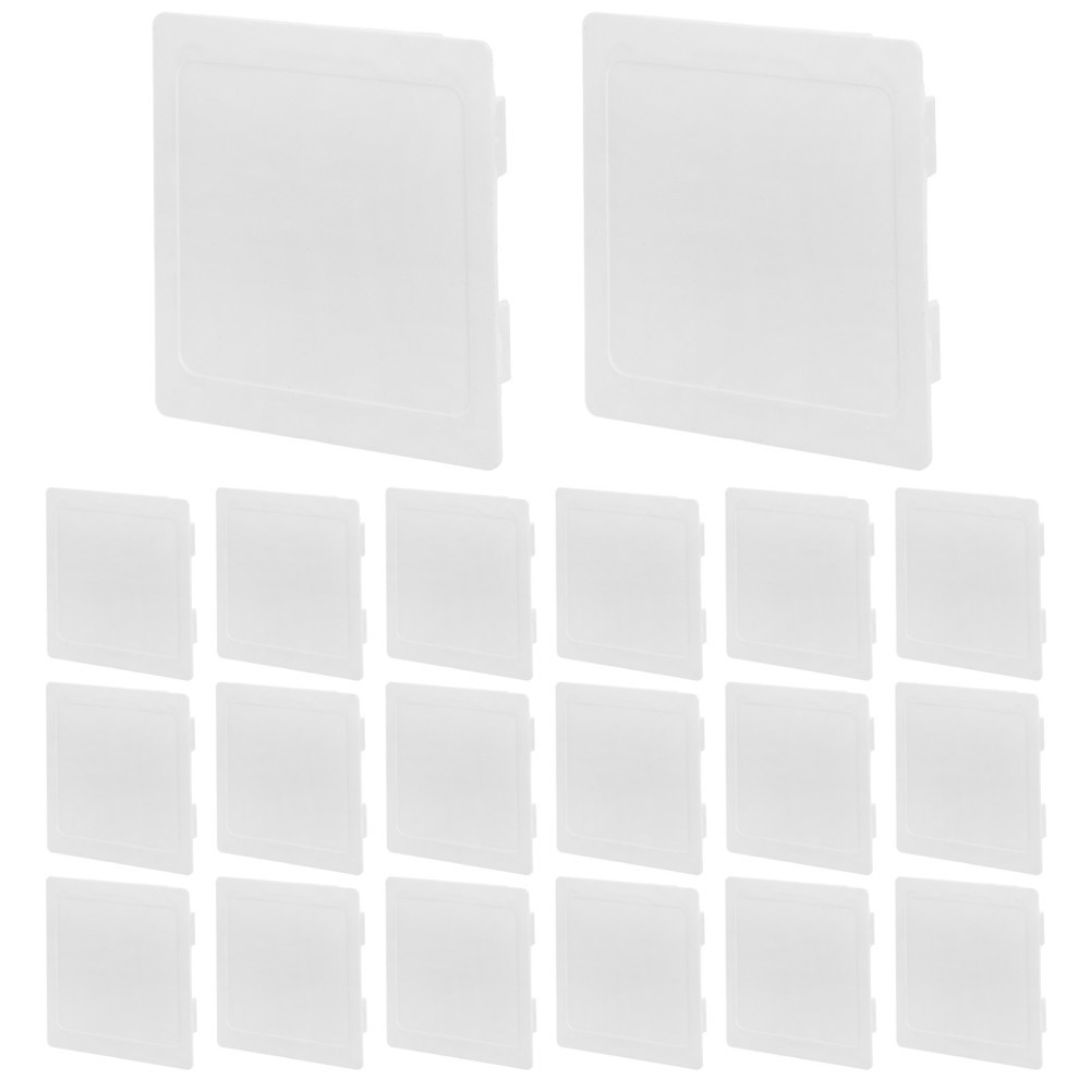 20 Pcs Switch Box Plate Covers White Modern Wall Electrical Outlet