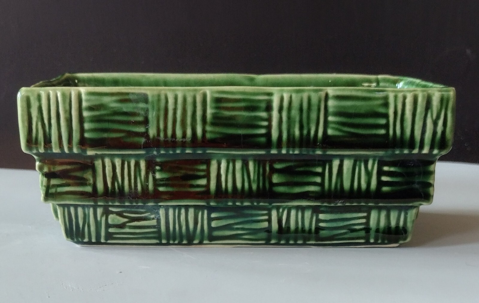 McCoy Pottery Shingle Rectangular Planter