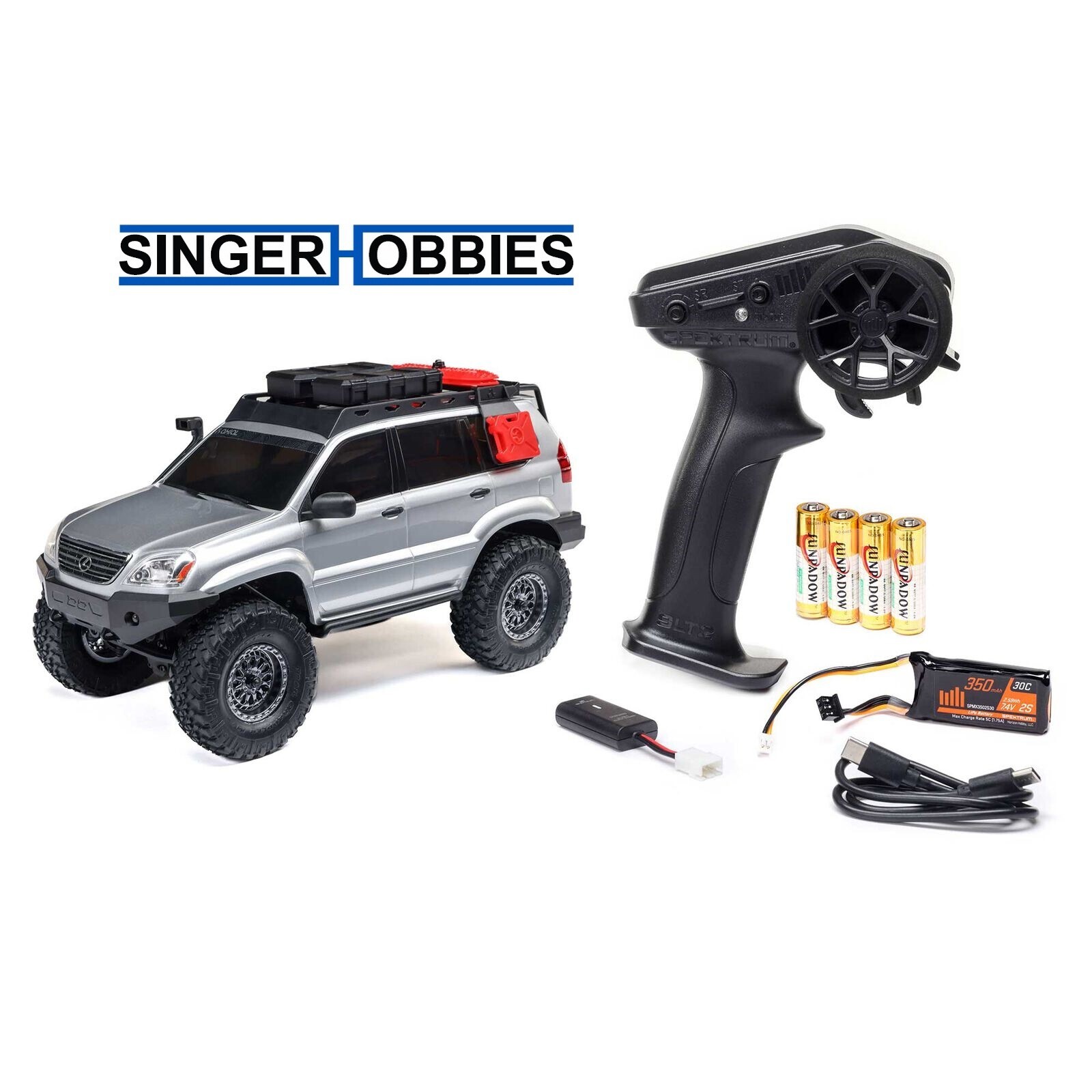 AXIAL AXI-1532T2 1/24 SCX24 Lexus GX 470 4X4 RTR Brushed Rock Crawler w/ LiPo HH