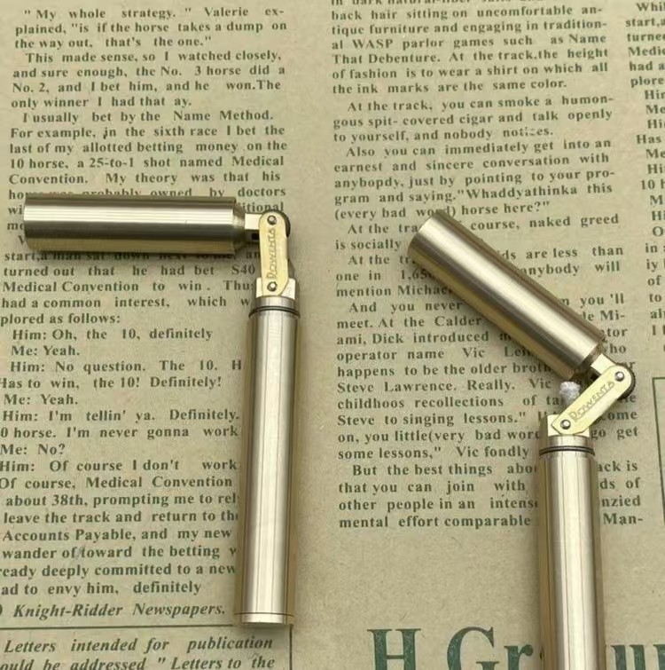 Creative pure copper handmade portable Double stick style kerosene lighter