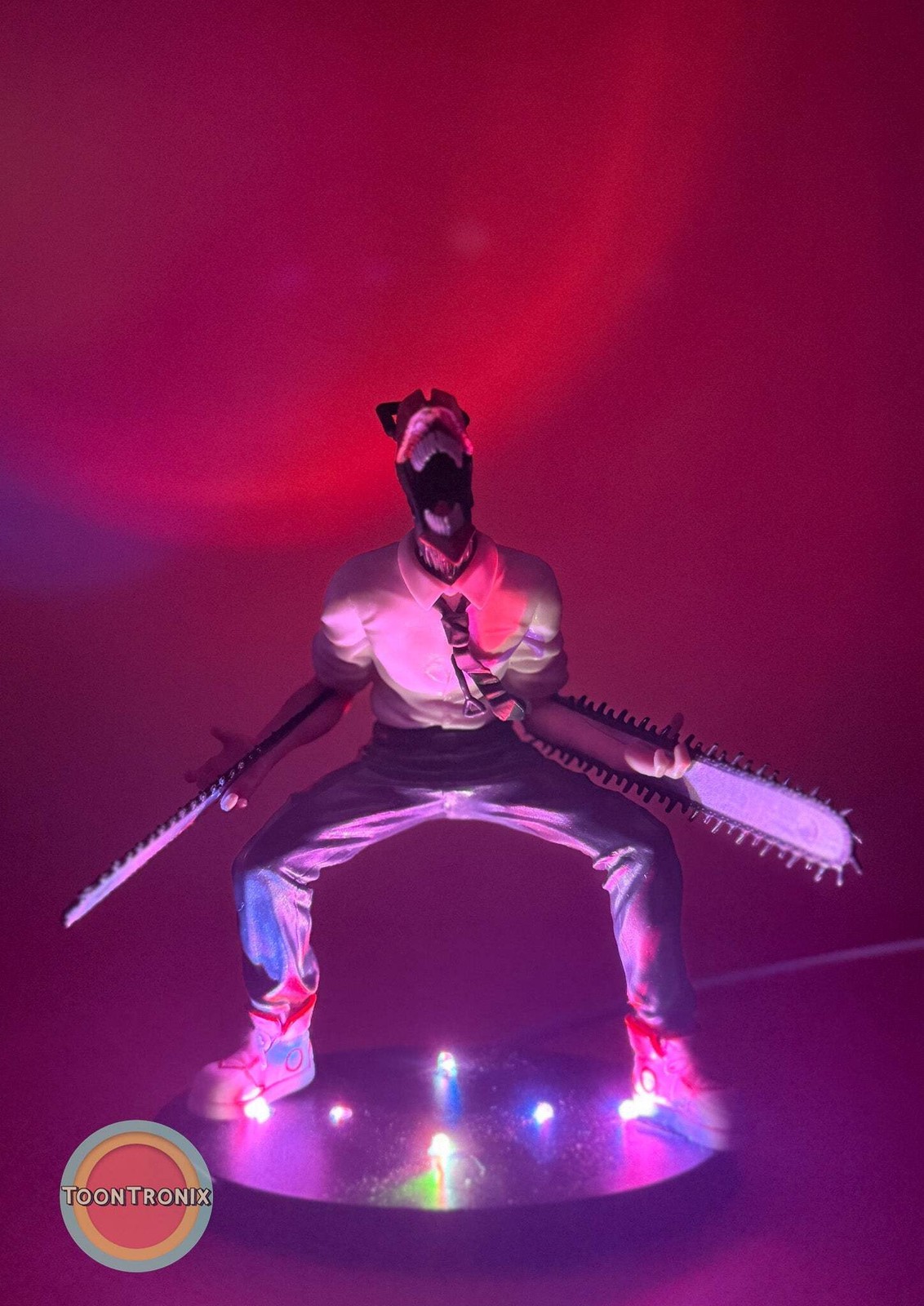 5" Chainsaw Man Lamp Light Statue Figure Collectible