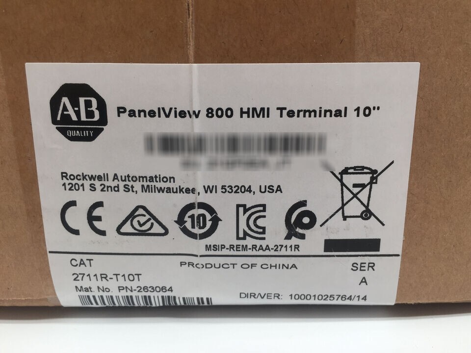 100%New Allen Bradley 2711R-T10T PANELVIEW 800 10.4-INCH HMI TERMINAL 2711R T10T