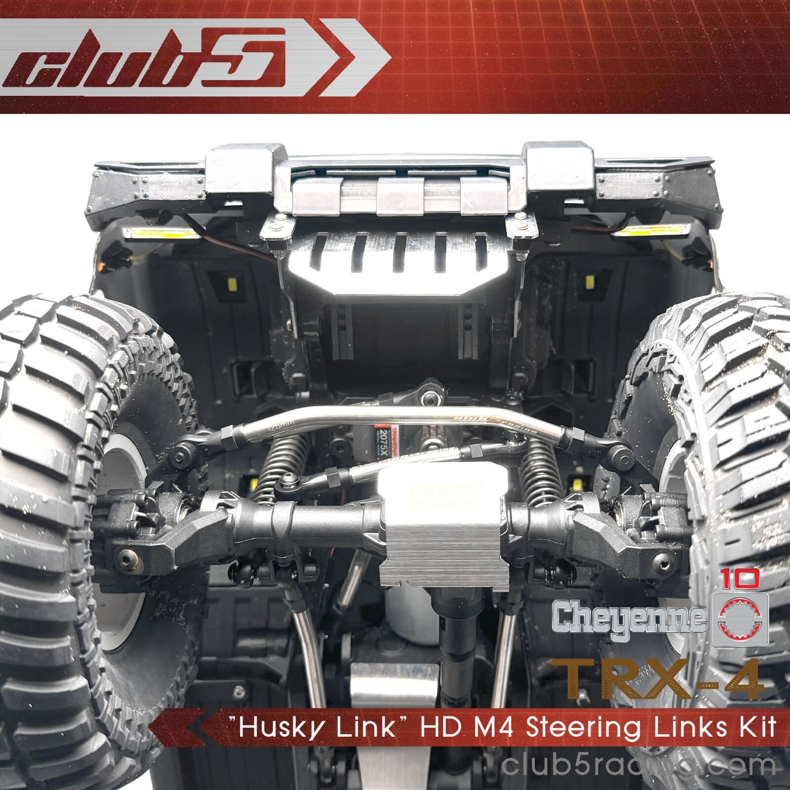 "Husky Link" HD M4 Steering Links Kit for TRX-4 1979 K10