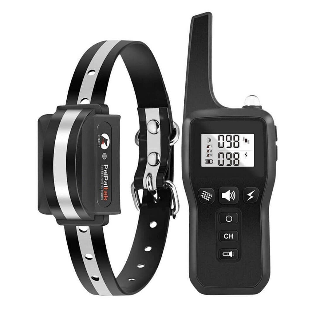 Rechargeable Waterproof 3280FT Dog Shock Training Collar Pet Trainer Black Color