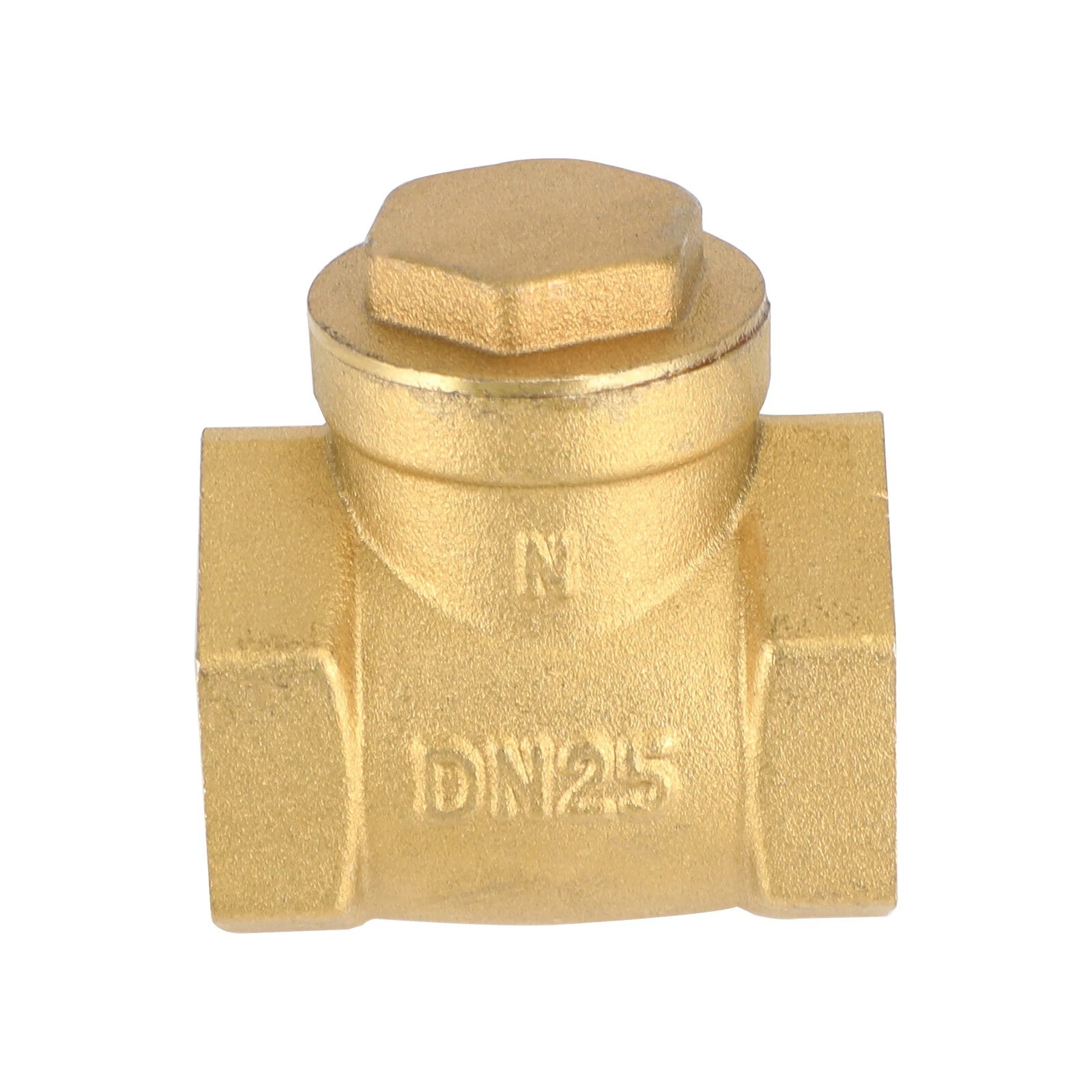 1" DN25 Brass Check Valve Works With Oil Plumbing Fitting 100% Brand New